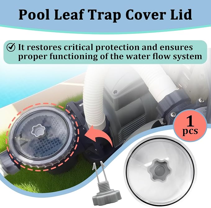 Pool Leaf Trap Cover Lid with O-Ring and Valve Kit - Image 2