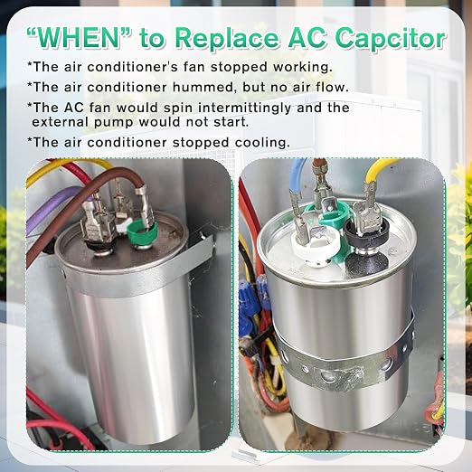 55+15 uF±6% 370/440V CBB65 Dual Run Round Capacitor - Image 7