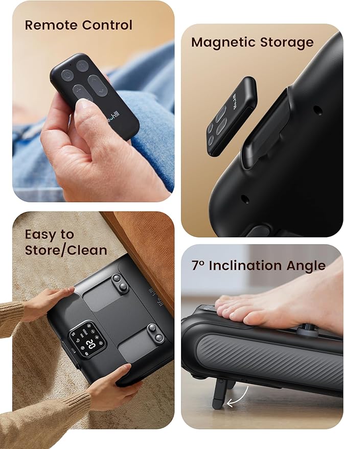 lifechill Cordless Foot Massager with Remote Control, FSA Eligible, 10-Levels Foot Massager for Neuropathy, Plantar Fasciitis, Fits All Size, Mom Christmas Gifts for Women Men, HSA