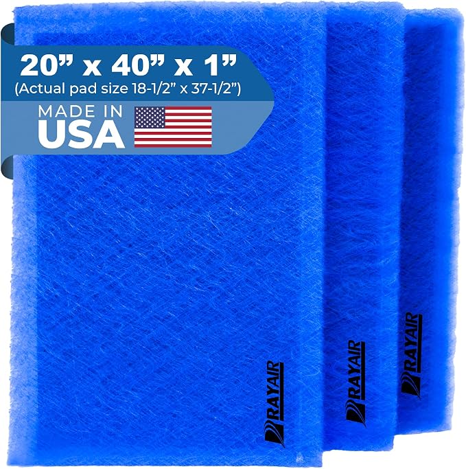 RAYAIR SUPPLY 20x40 Replacement Filter Pads Compatible by RAYAIR+SUPPLY