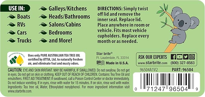 STAR BRITE Australian Tea Tree Oil Gel Air Purifier Tub - Image 2