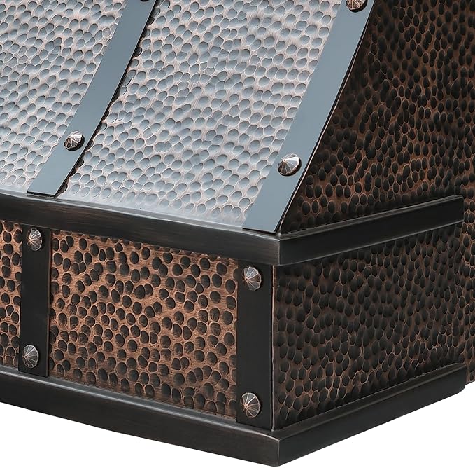 CT Copper Tailor Sloped Copper Vent Hood Island Mount, 1260 CFM Exhaust Fan - Image 4