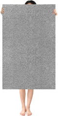 Shower Mat Non Slip: 47.2 x 31.5 Inch Extra Large Shower Mats for Inside Shower with Drain Hole - Soft PVC Loofah Anti Slip Shower Stall Mat for Walk-in Shower and Bathroom, Quick Drying