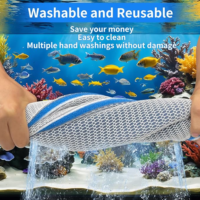 Aquarium Filter Media, Cuttable & Washable Aquarium Filter Floss - Image 6