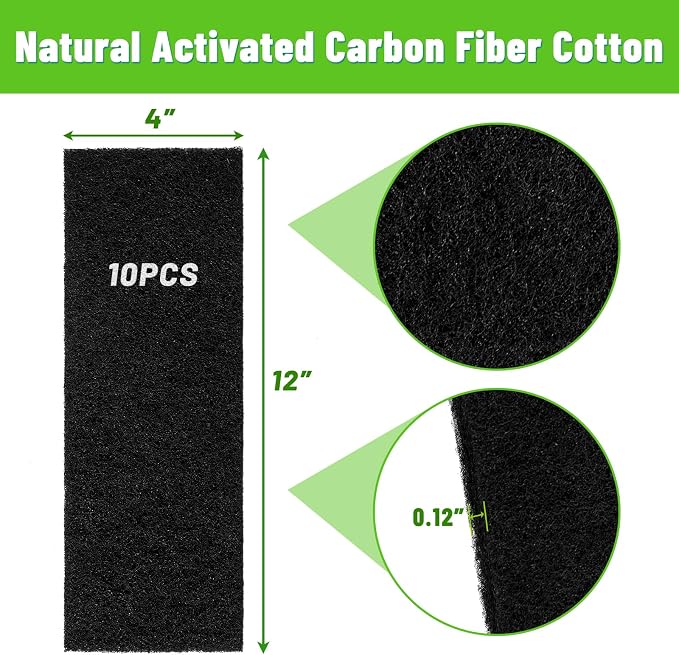 4"x12" Activated Carbon Air Vent Filters - Image 3
