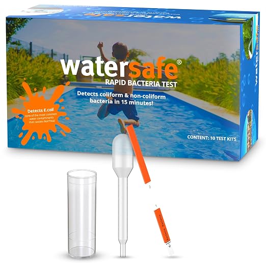 Pool and Spa Rapid Bacteria Test by Watersafe, Detects Down to 1 Bacteria/μL in by Watersafe