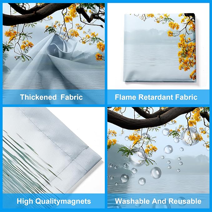 2 Pack Fluorescent Light Covers- 4 x 2 Feet Magnetic Ceiling Light Cover Room - Image 4