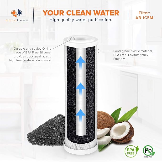 Aquaboon 5 Micron 10 x 2.5 House Water Filters Cartridges - Image 3