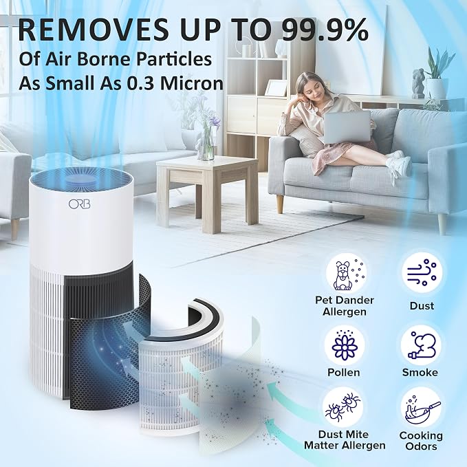 ORB 2-in-1 Air Purifier & Humidifier Combo - Image 3