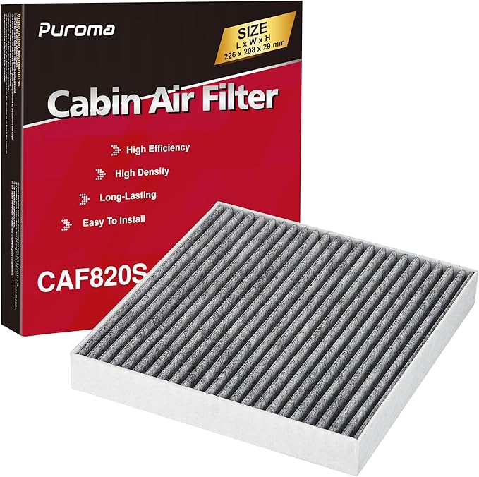 Puroma Cabin Air Filter with Activated Carbon, Replacement by Puroma