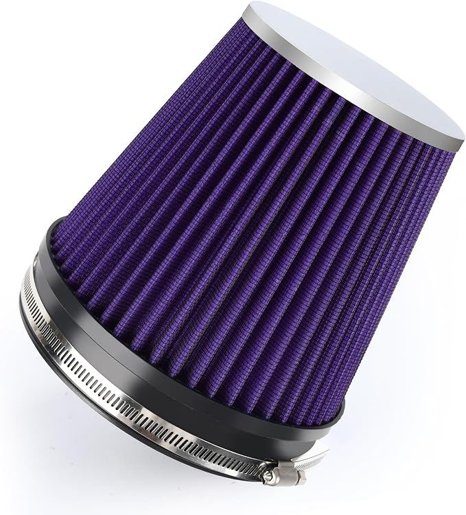 6" 152mm Cold Air Intake Filter Clamp-On Replacement High Flow Inlet Air Filter by DrivewithConfidence