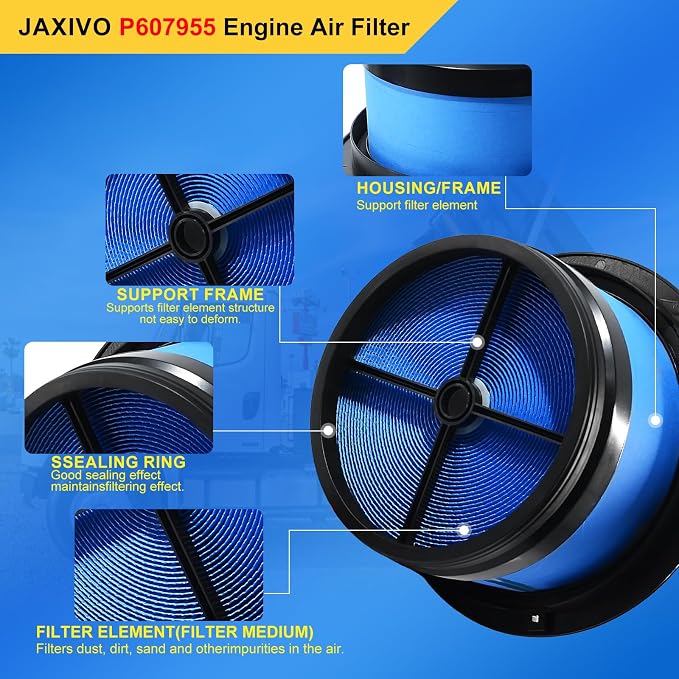 P607955 Engine Air Filter for Freightliner 08-19 B2, 04-24 M2, 03-06 FS65 - Image 4