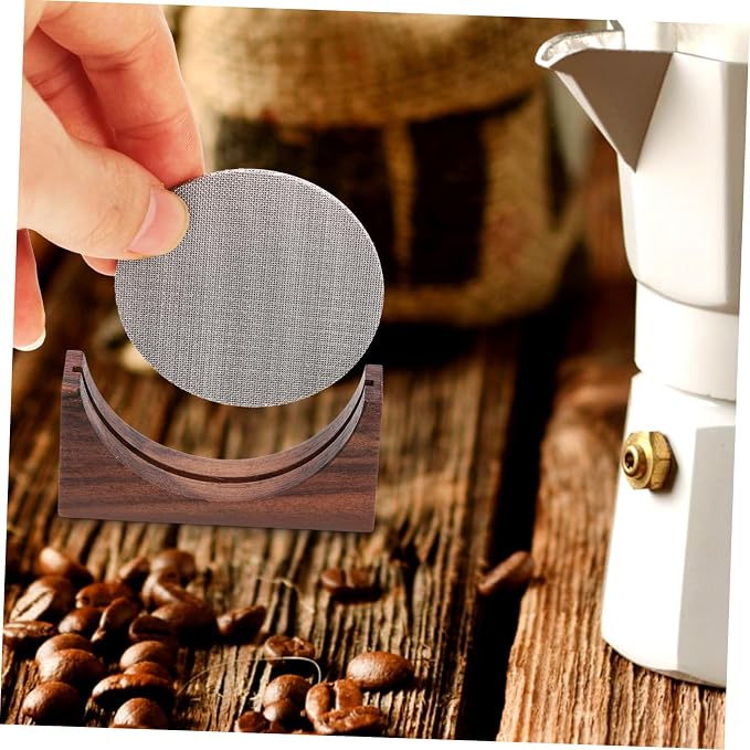 Luxshiny 5pcs Coffee Maker Filter Mesh Reusable Stainless Steel Screen - Image 9