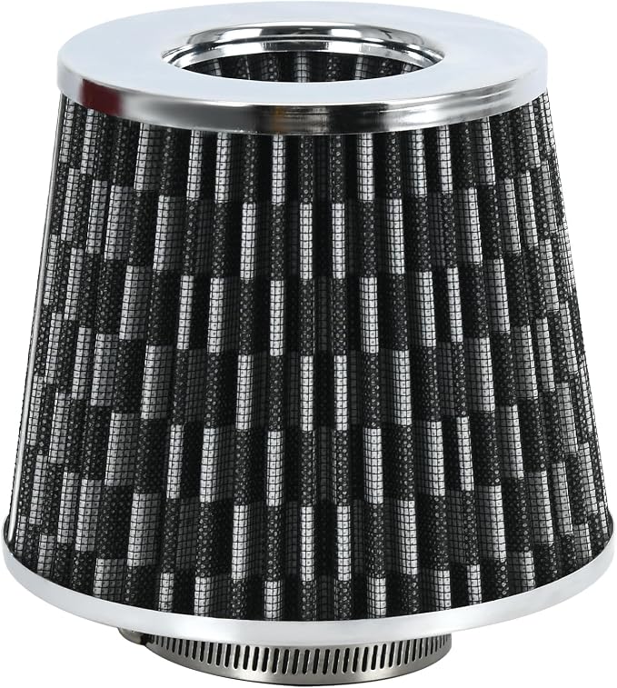 PTNHZ Universal Carbon Fiber 2.5" 63mm High Flow Cold Air Intake Cone Air by PTNHZ+RACING