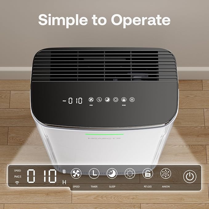 Pet Air Purifier Large Home up to 4200 sq ft, Suck up Floating Cat Dog Hair - Image 9