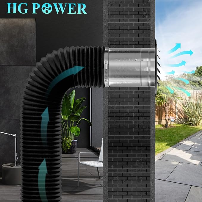 HG Power 4 Inch Black Stainless Steel Soffit Vent Cover - Image 6