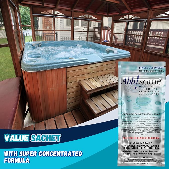 Ahh-Some - Hot Tub Serum Cleaner Sachet | Clean Pipes & Jets Gunk Build Up | - Image 4
