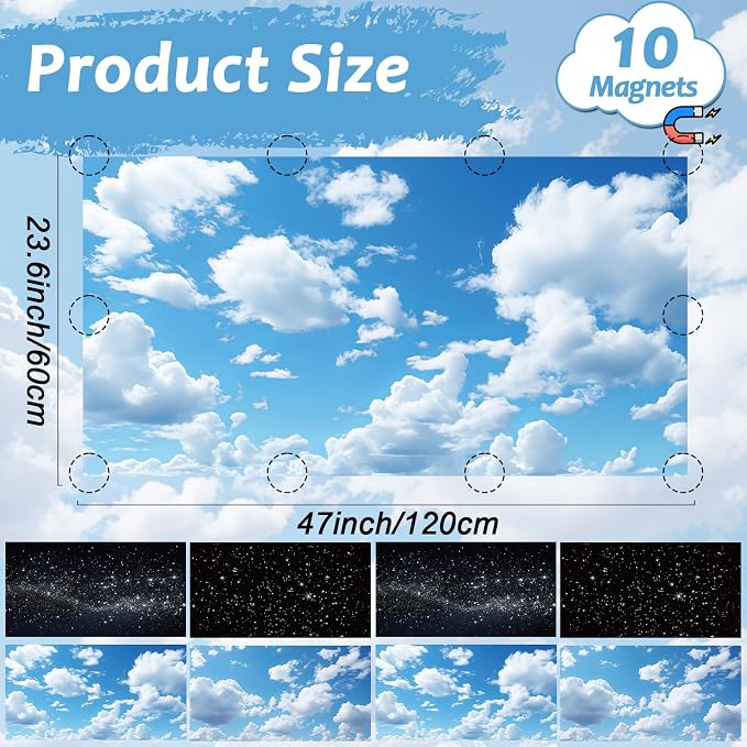 Wiooffen 8 Pcs Fluorescent Light Covers - Image 2