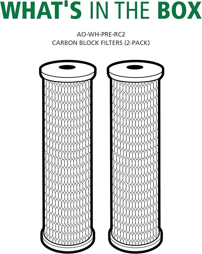AO Smith 2.5"x10" 5 Micron Carbon Block Sediment Water Filter Replacement - Image 4