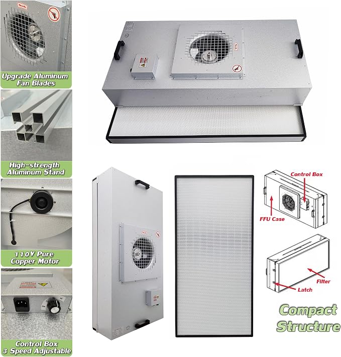 INTSUPERMAI Vertical Laminar Flow Hood Air Flow Clean Bench Workstation - Image 7