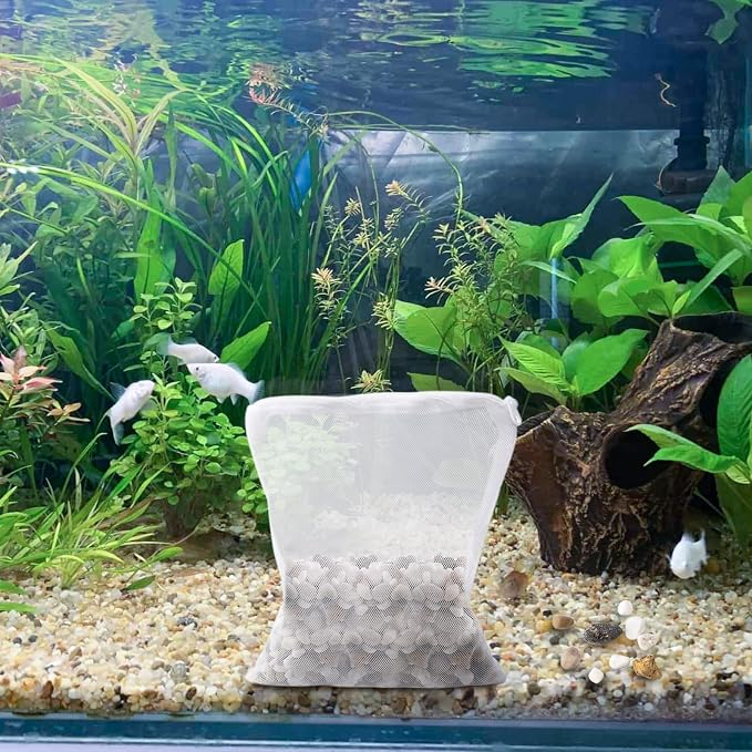 Segarty Filter Media Bags, Fish Tank White Net Bags - Image 6