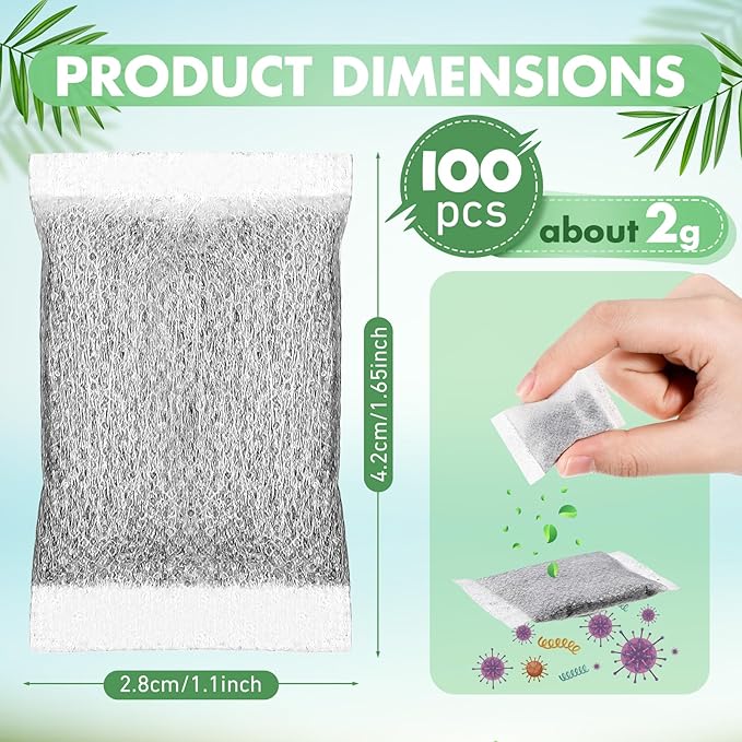 Lounsweer 100 Pcs Activated Charcoal Water Filter Coconut Shell Distiller - Image 2
