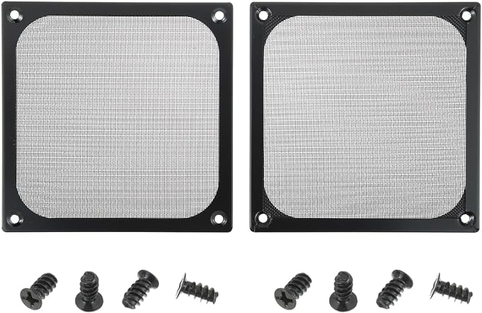 2Pack 120 x 120mm Computer Fan Filter Grills Dust Mesh Magnetic Frame PC Case by Unknown