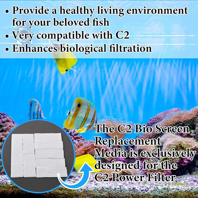 Maxcheck 10 Pcs Biological Filter Screens Bio-Screen Pad Filter Pad - Image 3