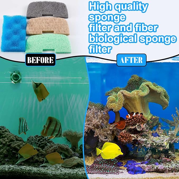 40 Pcs Aquarium Filters Set Compatible - Image 5