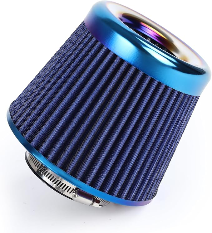 Universal Cold Air Intake Filter Clamp-On Replacement Air Filter Flange by DrivewithConfidence