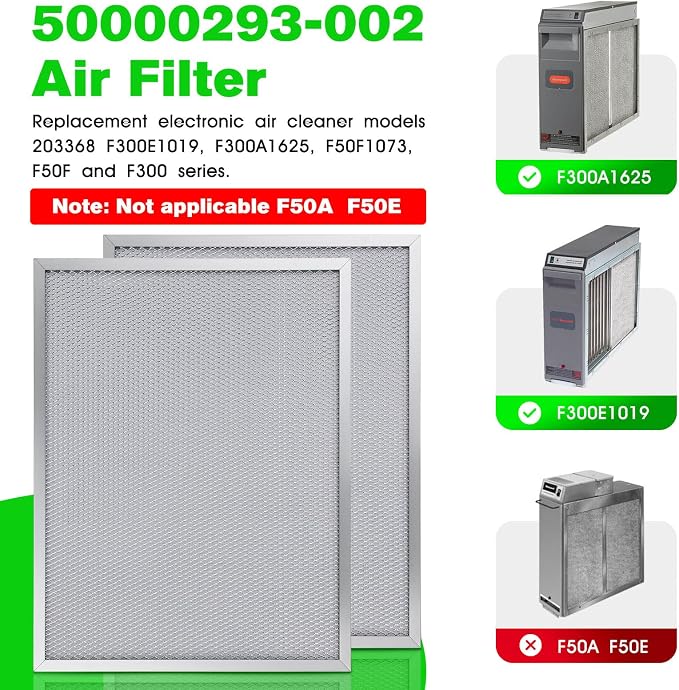 50000293-002 Post Filter 203368 F50F F300E Air Filter 16" X 12.5" Compatible - Image 2