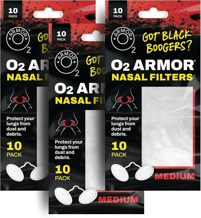 O2 Armor Nose Filters for Welders & Allergies by O2Armor