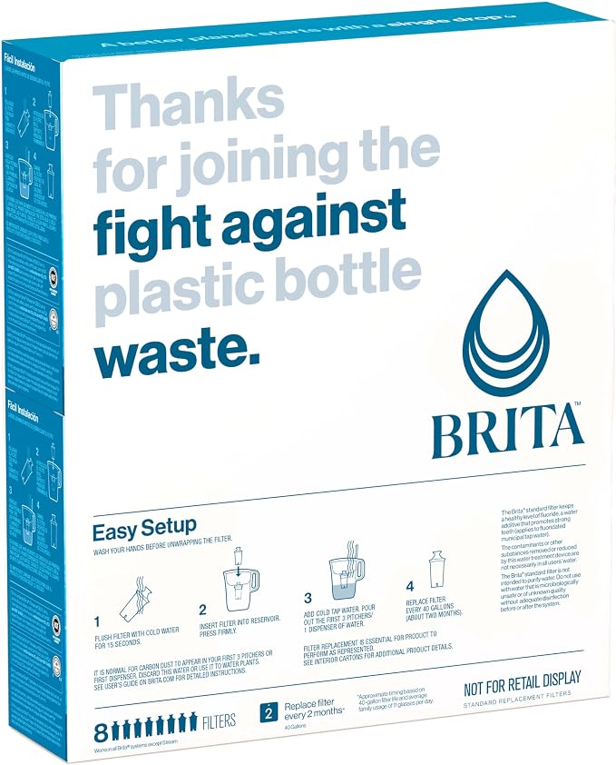 Brita Standard Water Filter for Pitchers and Dispensers, Cadmium and Mercury - Image 11