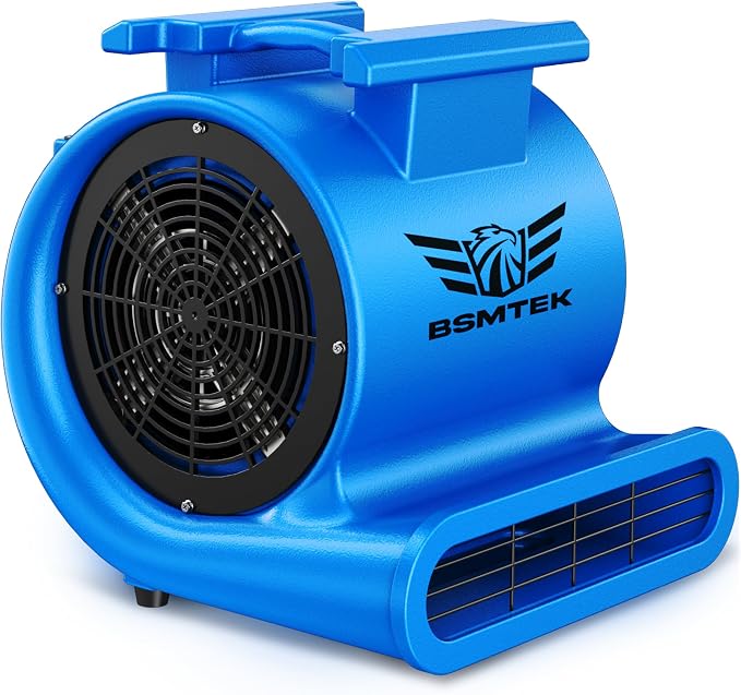 Air Mover Blower Fan, Industrial 1.5HP MAX10000CFM Monster Floor Blower Carpet by BSMTEK