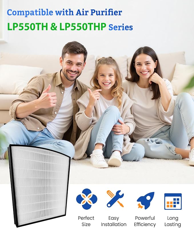 LP-HF550 True HEPA Replacement Filter Compatible - Image 2