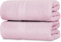 Casa Lino Bath Sheets Set Extra Large - 100% Cotton Extra Large Bath Towels - Highly Absorbent & Quick Dry Oversized Towels for Adults - 60" x 30" - Pack of 2 - (Blush Pink)