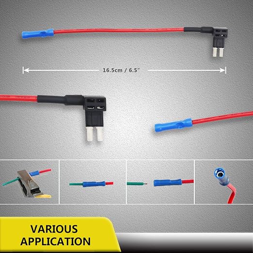 FT4-10 10 Pack 12V Car Add-a-Circuit Fuse Tap Adapter ACZ Blade Fuse/Micro 2 - Image 2