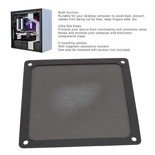 140 x 140mm DIY PC Case Dust Mesh Filter, PVC Soft Dust Filter Cover - Image 2