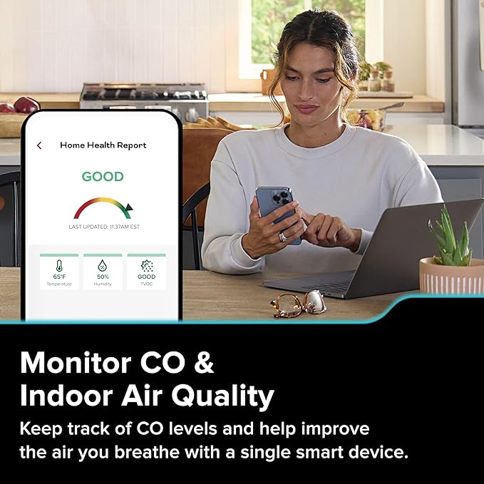 Kidde Smart Carbon Monoxide Detector & Indoor Air Quality Monitor, Plug-in - Image 2