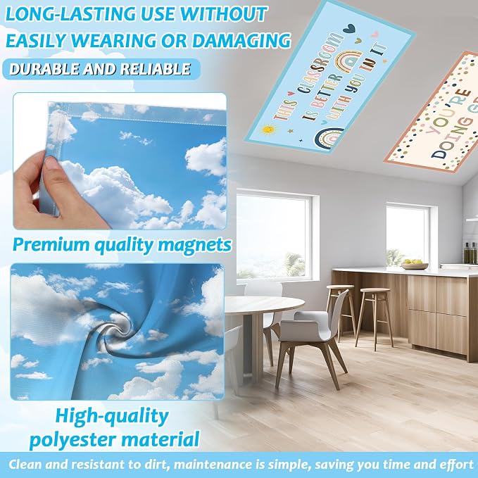 Wiooffen 8Pcs Fluorescent Light Covers - Image 3