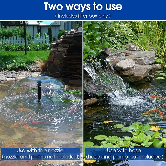 Antfraer Pond Filter Box, Outdoor Water Garden Filter Case - Image 6