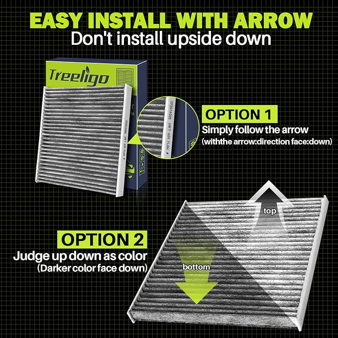Treeligo 2 PACK CF10134 Cabin Air Filter Compatible - Image 7