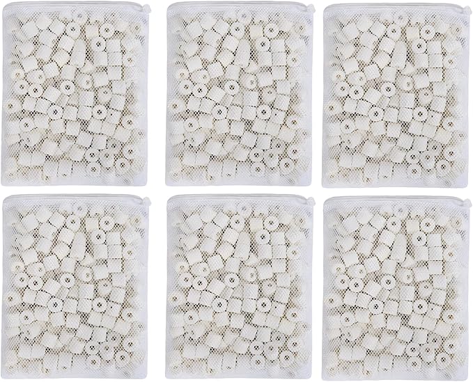 JIHAQUA Aquarium Bio Ceramic Rings 6 lbs Filter Media by JIHAQUA