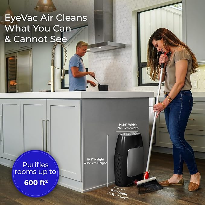 EyeVac Air 2-in-1 HEPA Air Purifier & Touchless Vacuum Automatic Dustpan - Image 3