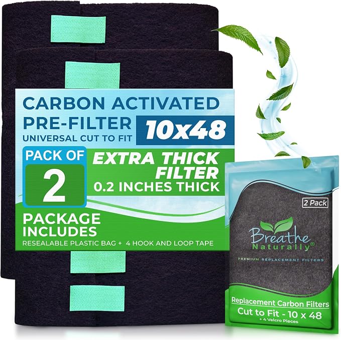 Breathe Naturally Universal Cut To Fit Carbon Activated Air Filter by BreatheNaturally