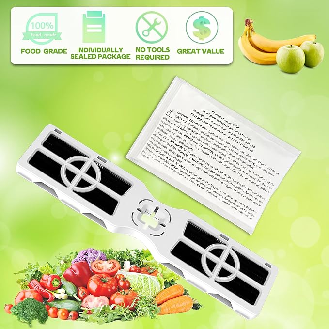 3 Replacement RAF-2 Air Filter And 3 Pack PK-1 Produce Saver Refills - Image 4