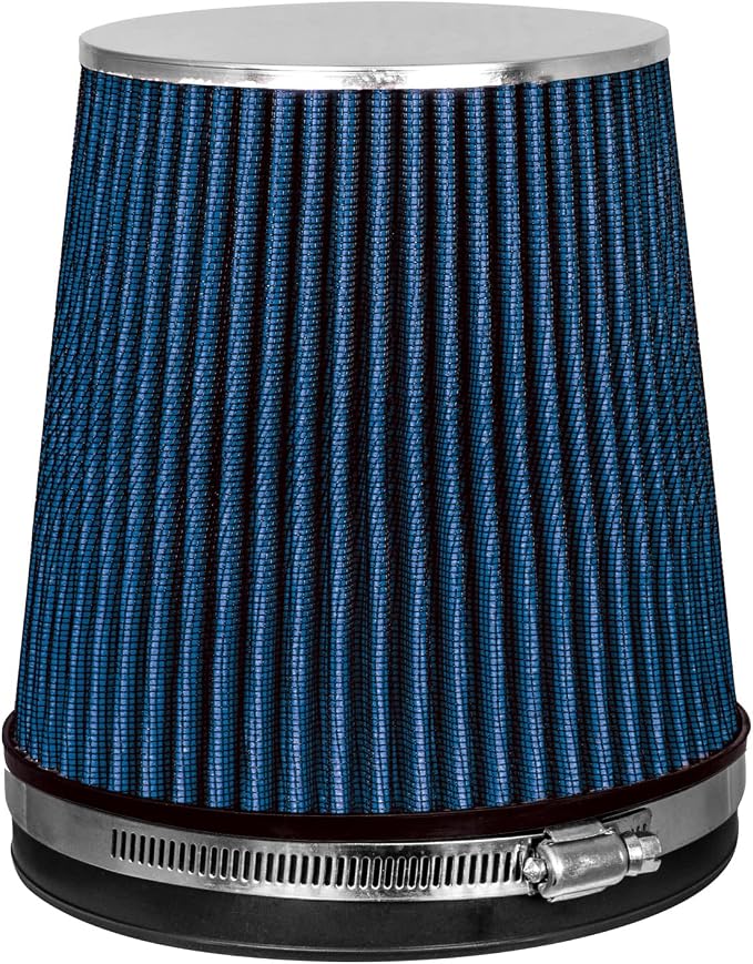 BLUE 6" 152 mm Inlet Short Truck Air Cone Replacement Performance Washable by RtunesRacing
