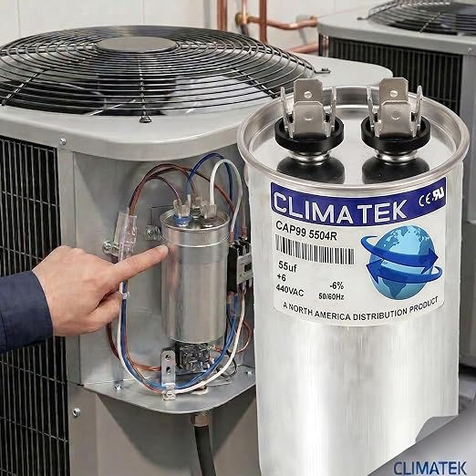 ClimaTek 55 MFD 370/440 Volt VAC Run Round Capacitor CAP99-5504R - Image 4