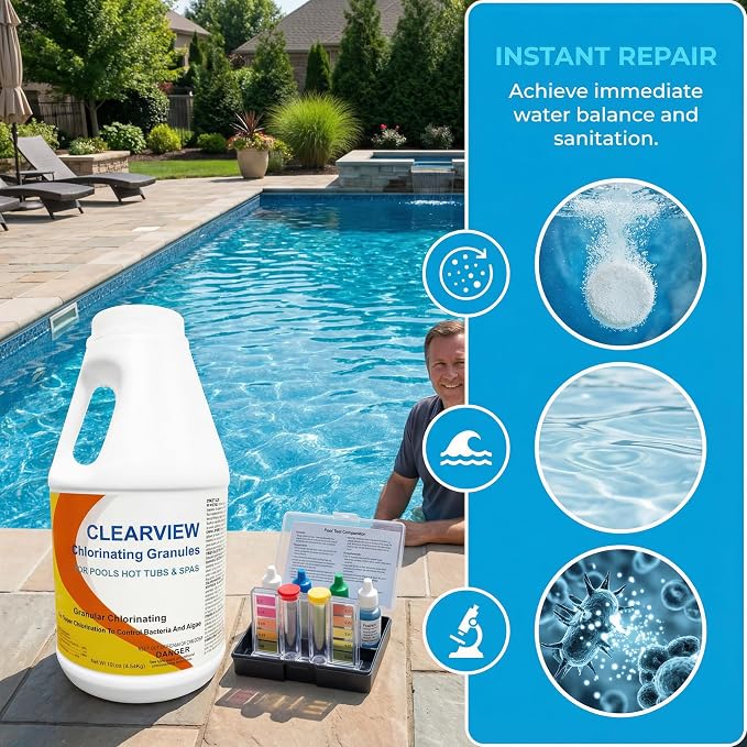 ClearView Chlorine Granules 10 Lbs - Image 3