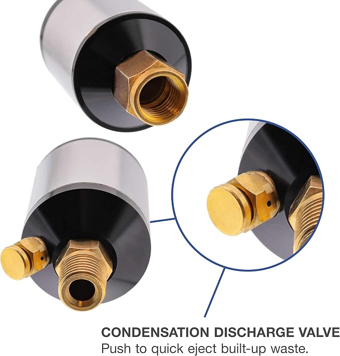 TCP Global Mini In-Line Air Filter, Oil and Water Separator - Image 3